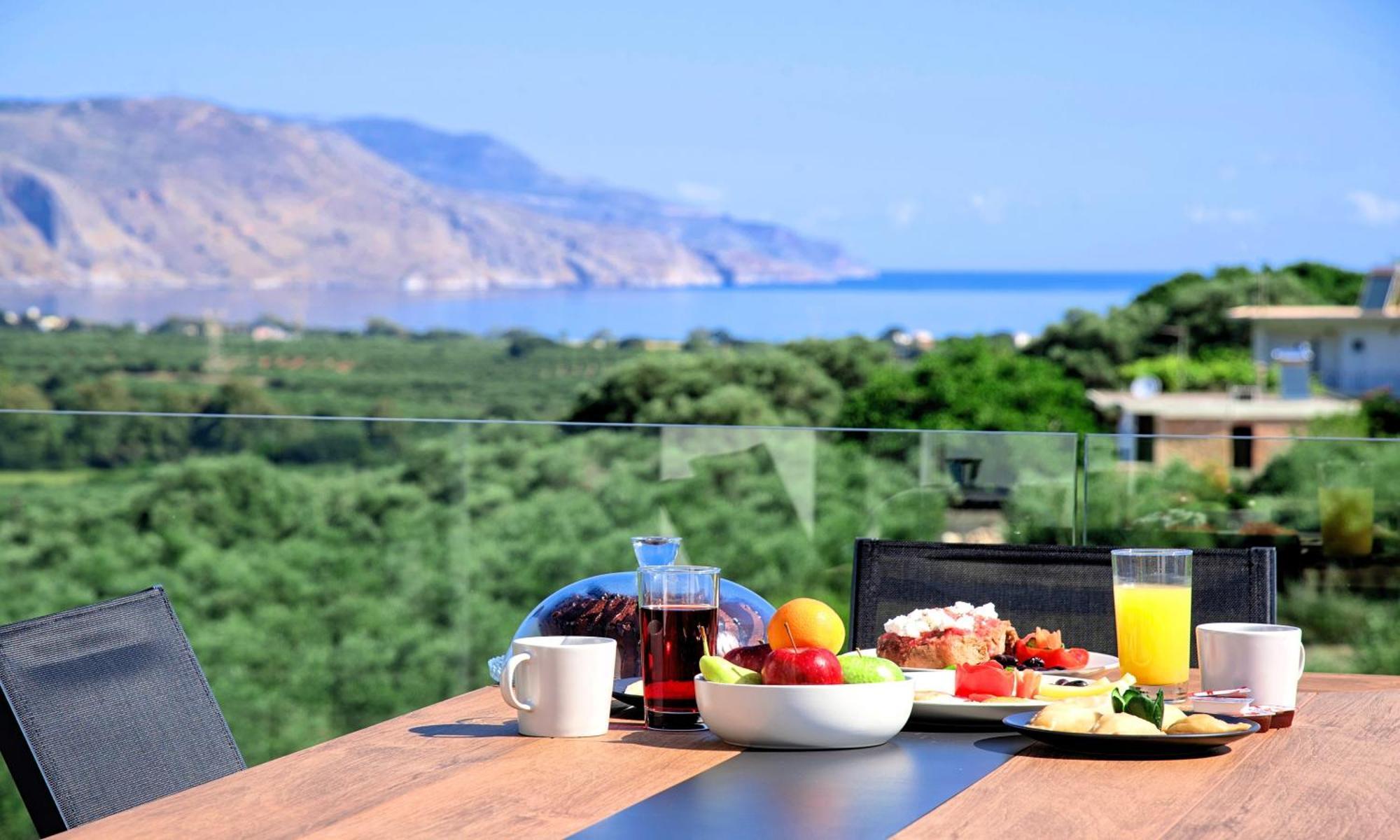 Minoas Villas Heated Pool Kournás Dış mekan fotoğraf