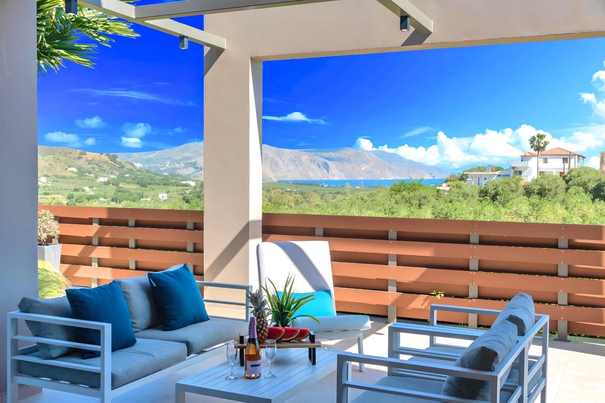 Minoas Villas Heated Pool Kournás Dış mekan fotoğraf