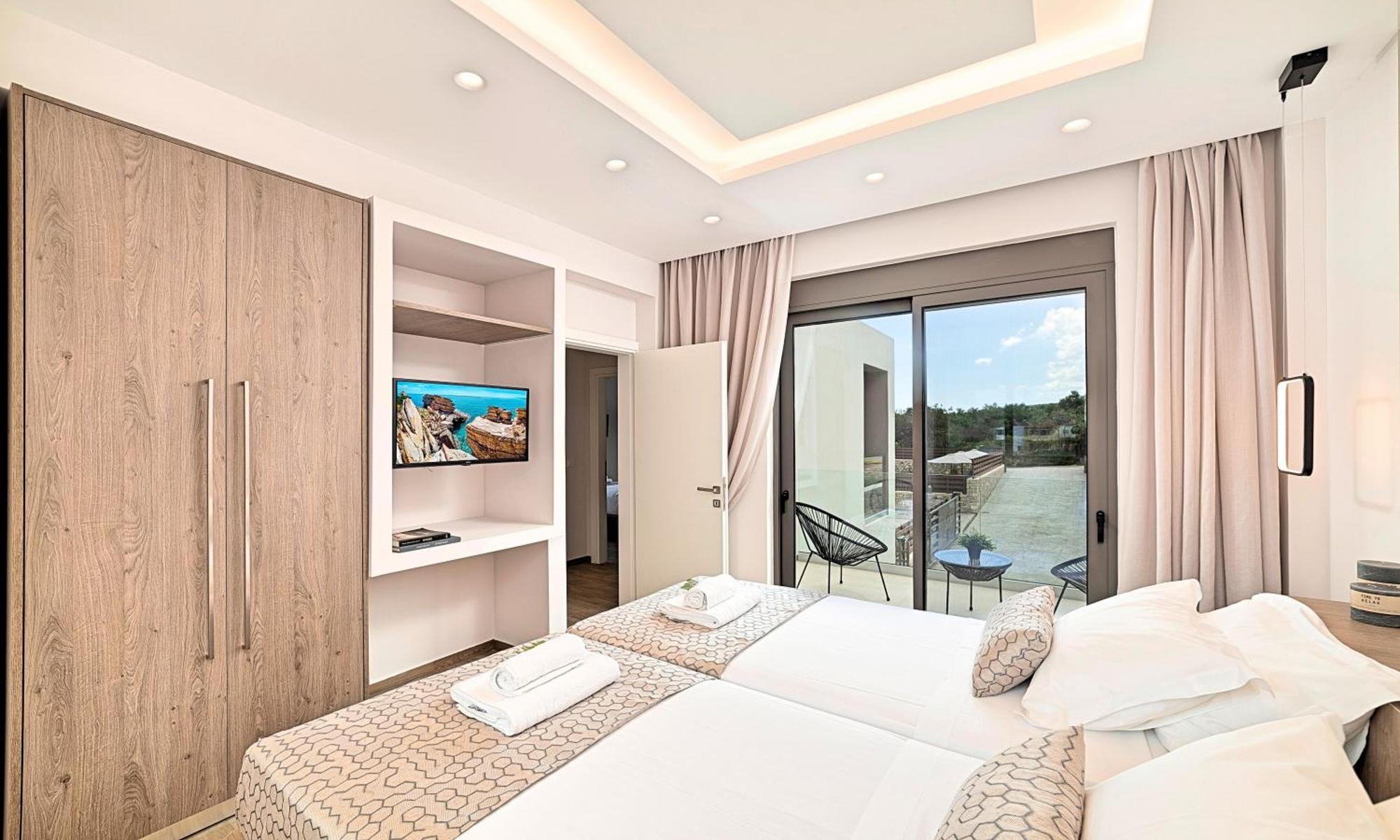 Minoas Villas Heated Pool Kournás Dış mekan fotoğraf