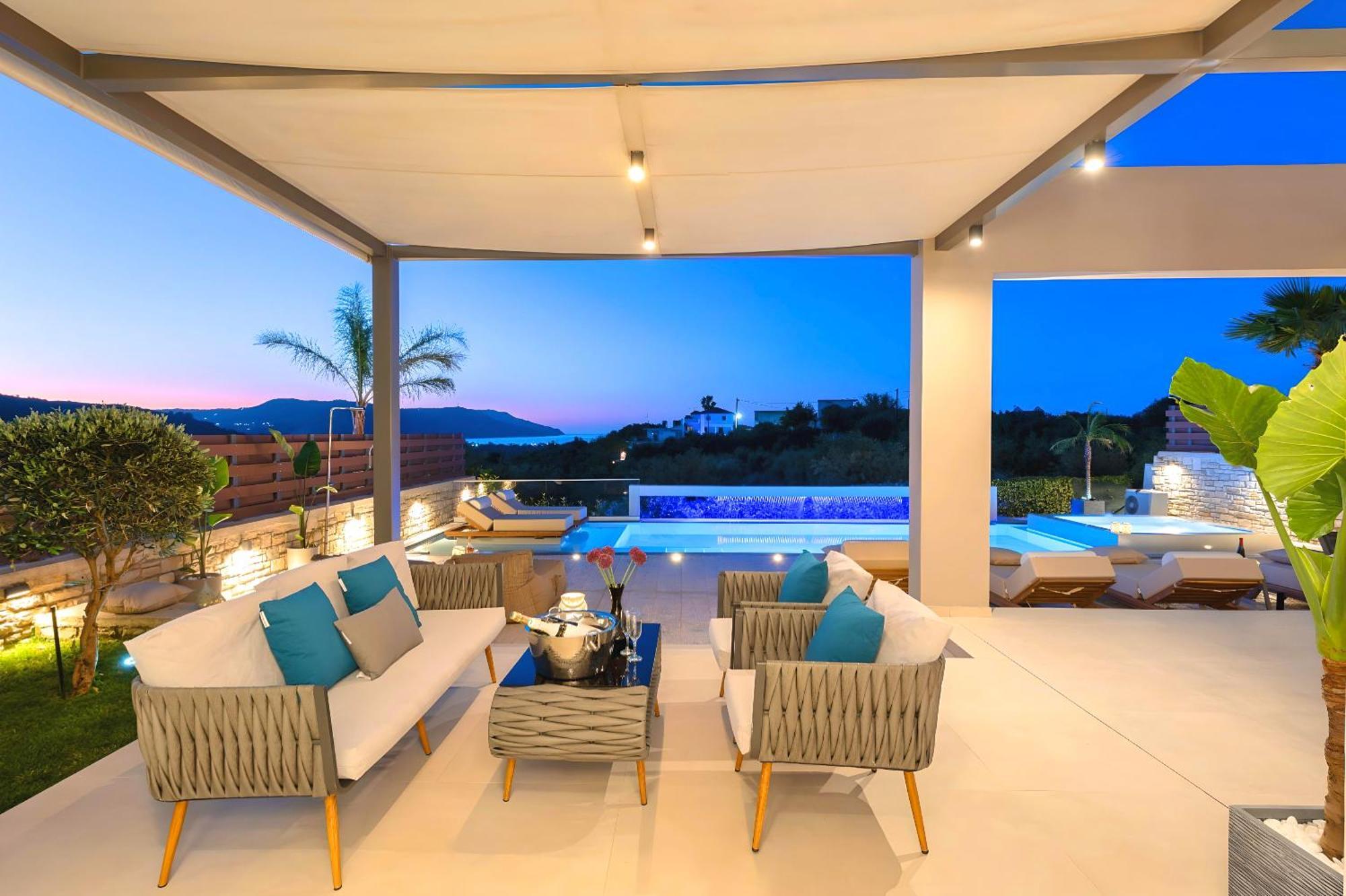 Minoas Villas Heated Pool Kournás Dış mekan fotoğraf