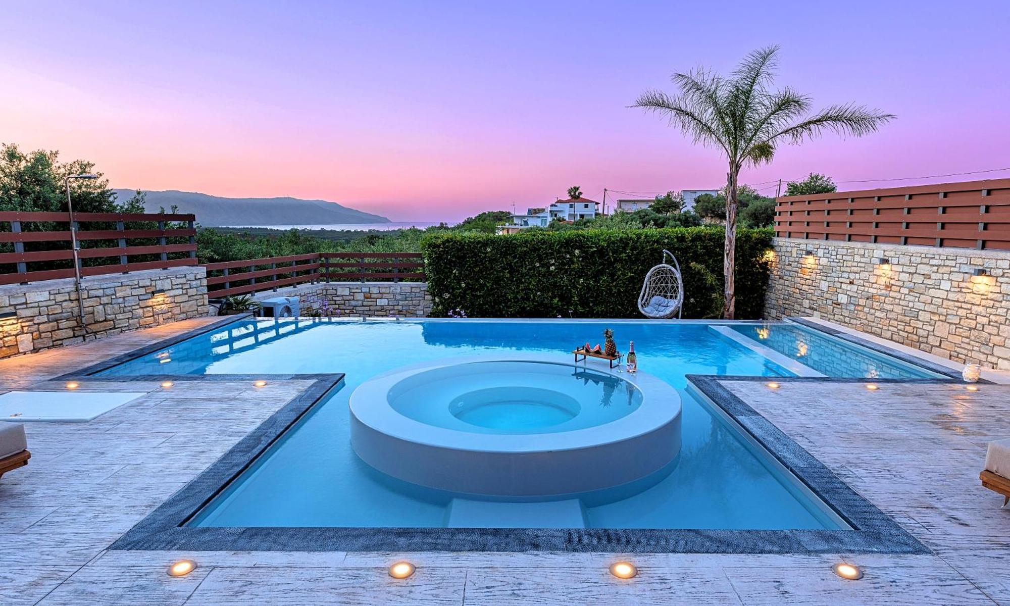 Minoas Villas Heated Pool Kournás Dış mekan fotoğraf
