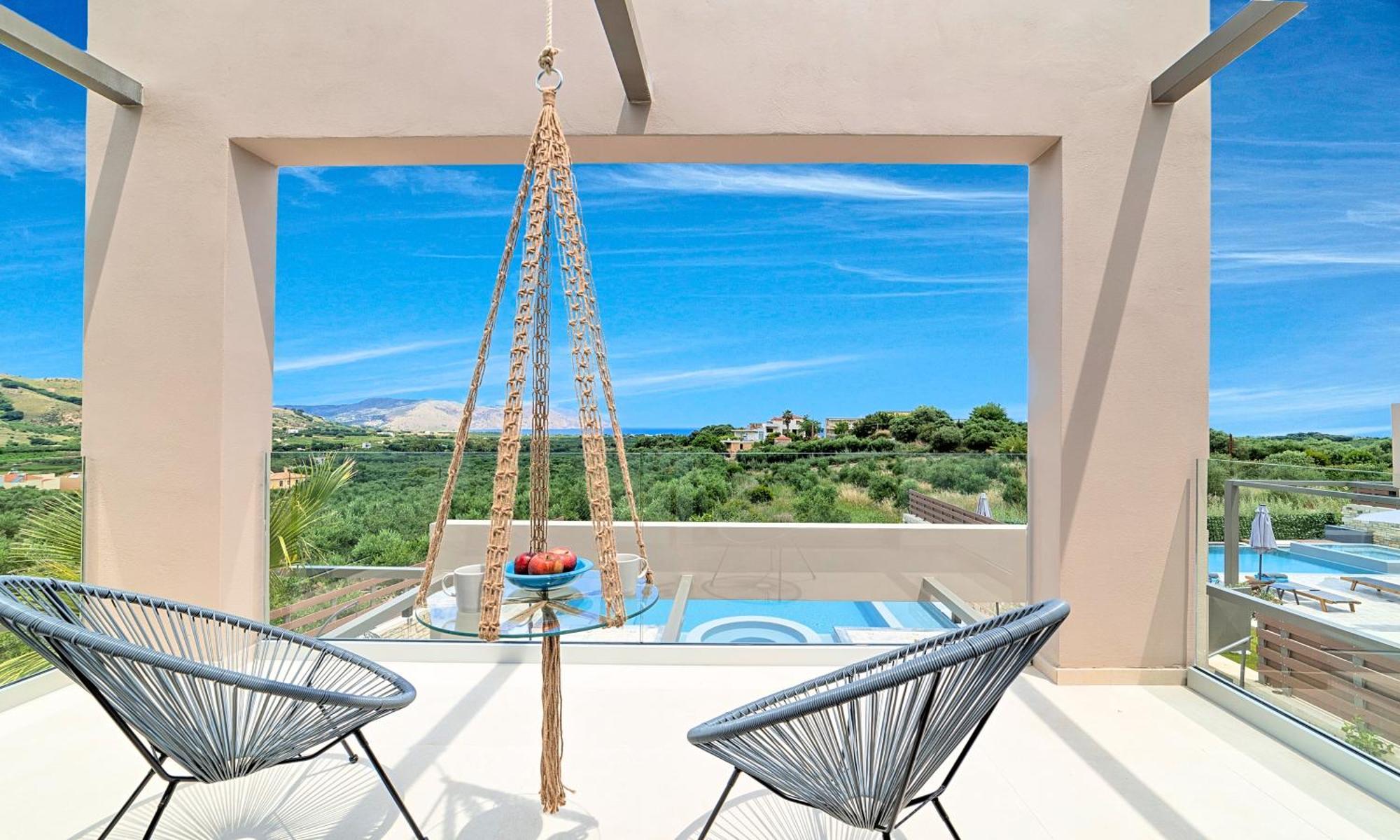Minoas Villas Heated Pool Kournás Dış mekan fotoğraf