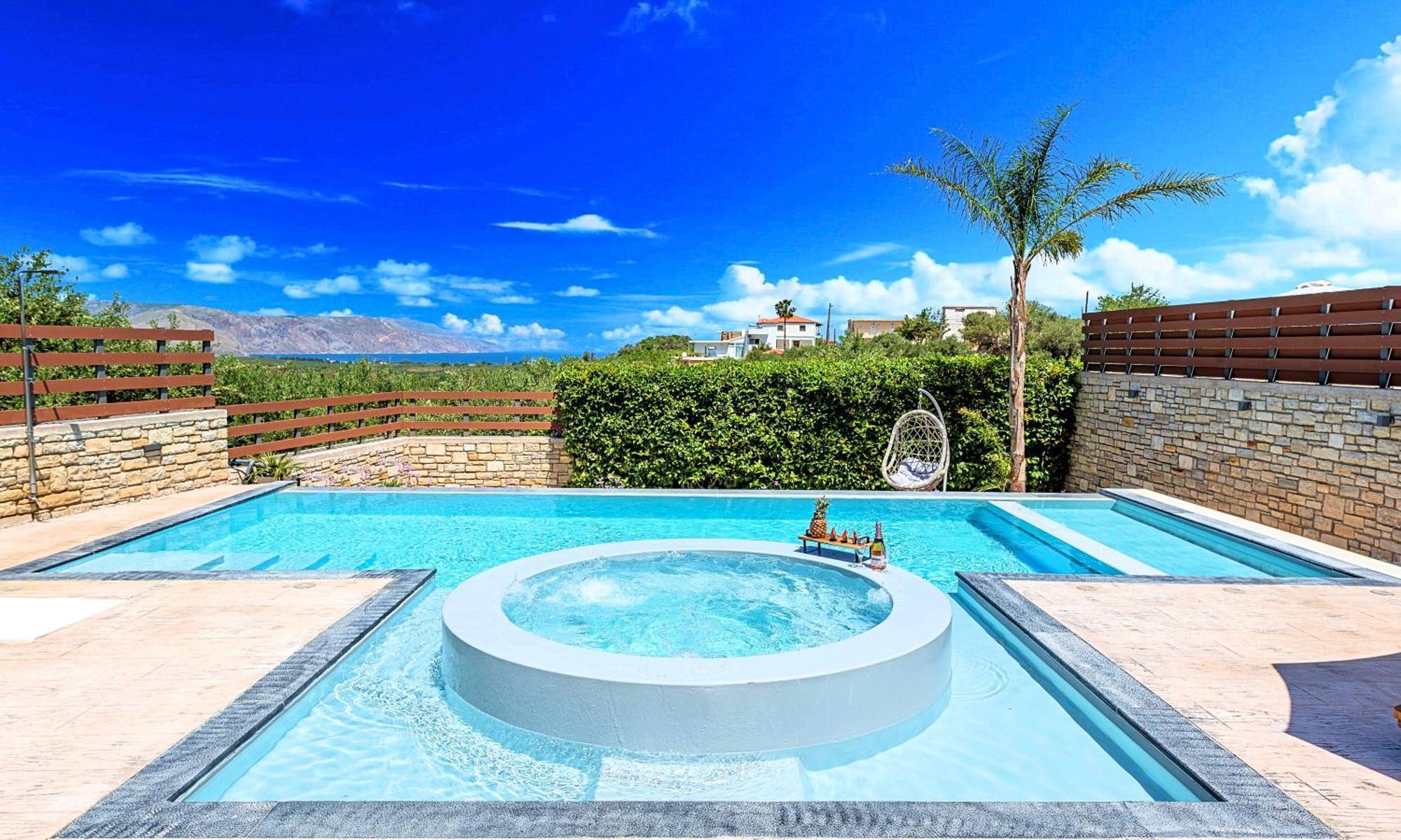 Minoas Villas Heated Pool Kournás Dış mekan fotoğraf